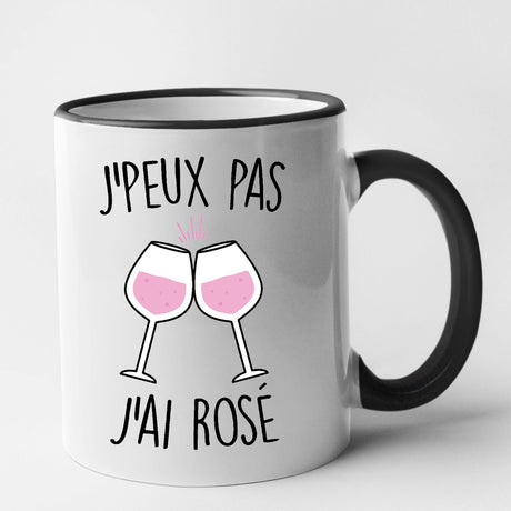 Mug J'peux pas j'ai rosé Noir