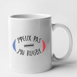 Mug J'peux pas j'ai rugby Blanc