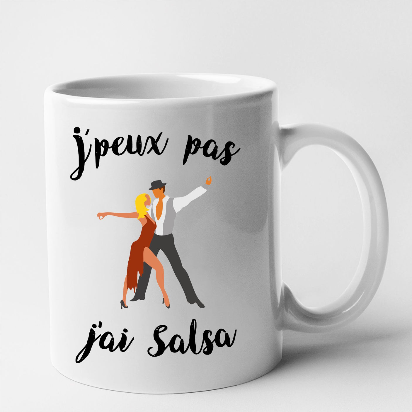 Mug J'peux pas j'ai salsa Blanc