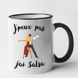 Mug J'peux pas j'ai salsa Noir