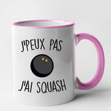 Mug J'peux pas j'ai squash Rose