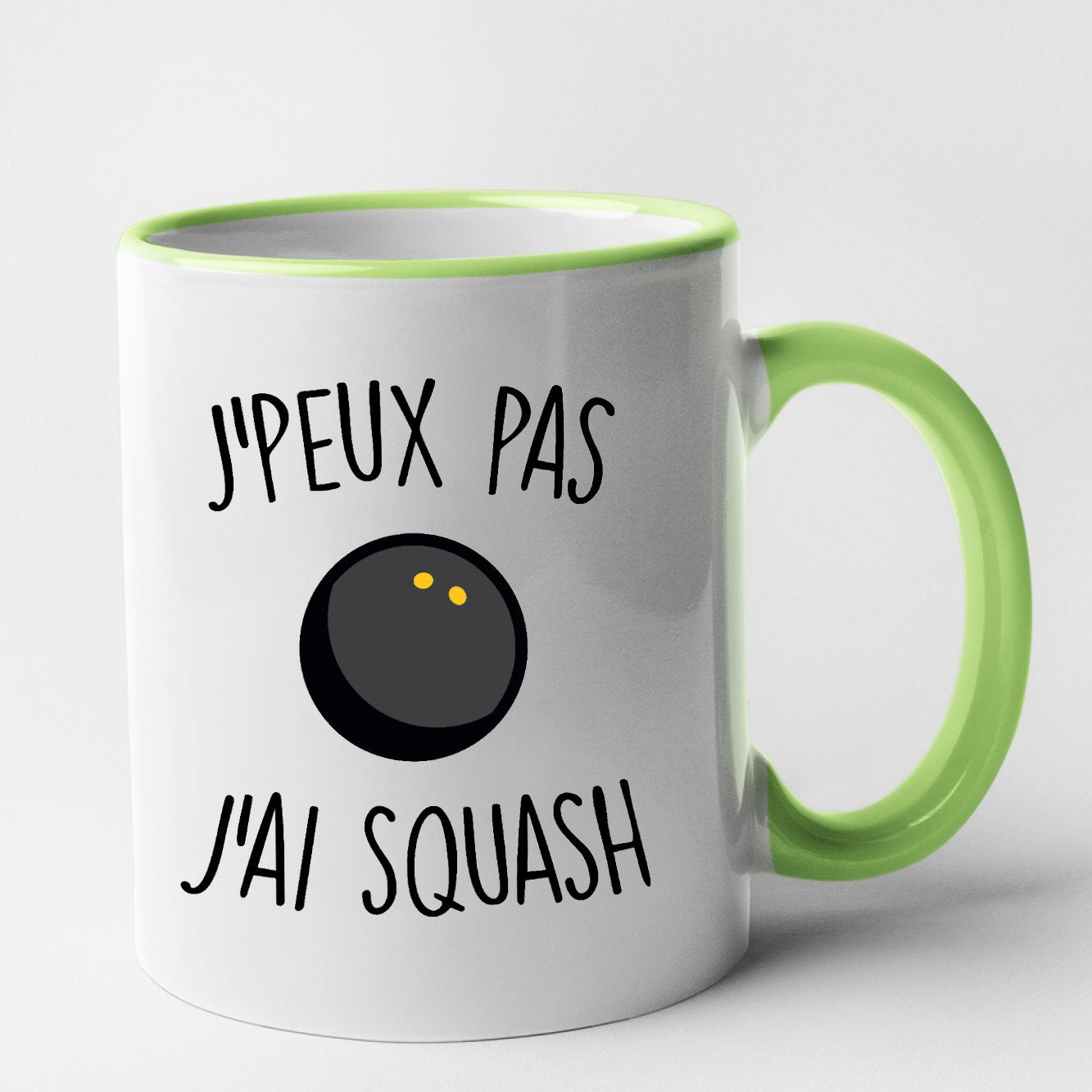 Mug J'peux pas j'ai squash Vert