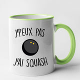 Mug J'peux pas j'ai squash Vert