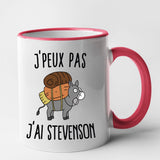 Mug J'peux pas j'ai Stevenson Rouge