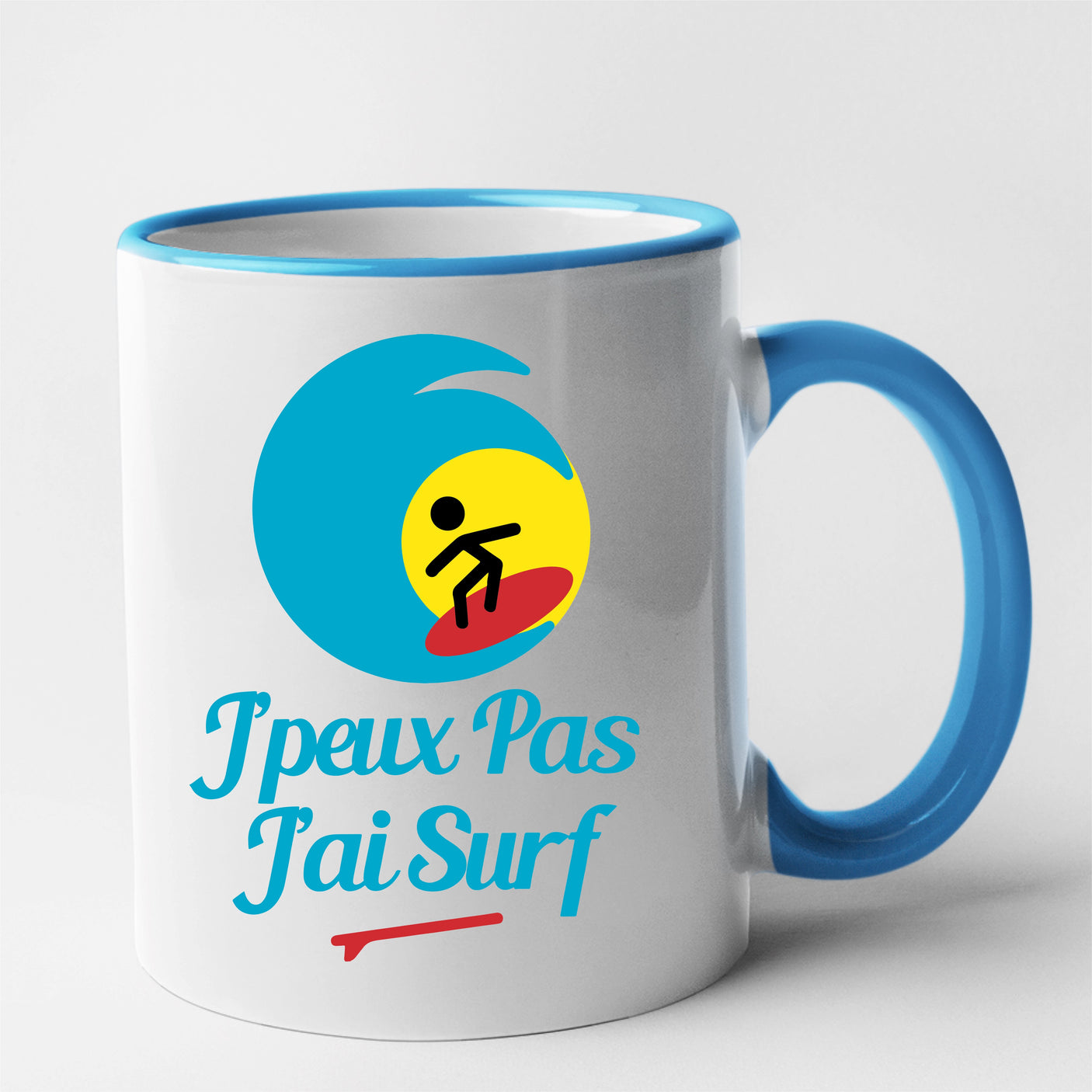 Mug J'peux pas j'ai surf Bleu