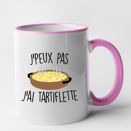 Mug J'peux pas j'ai tartiflette Rose