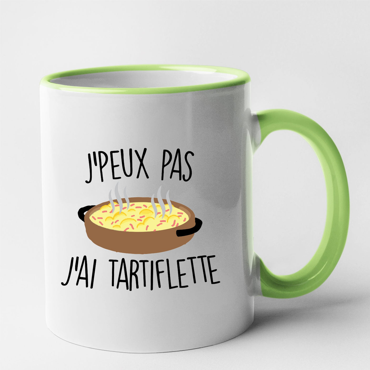 Mug J'peux pas j'ai tartiflette Vert