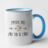 Mug J'peux pas j'ai tir à l'arc Bleu