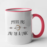 Mug J'peux pas j'ai tir à l'arc Rouge