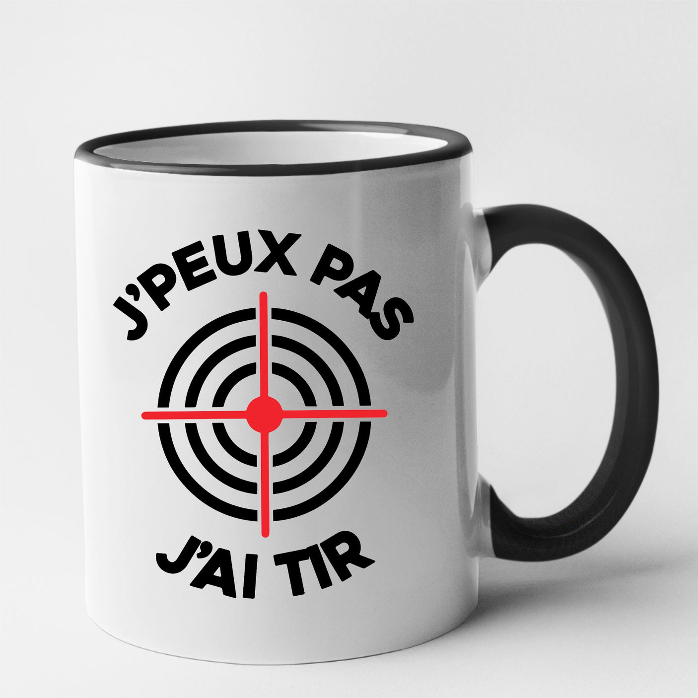 Mug J'peux pas j'ai tir Noir