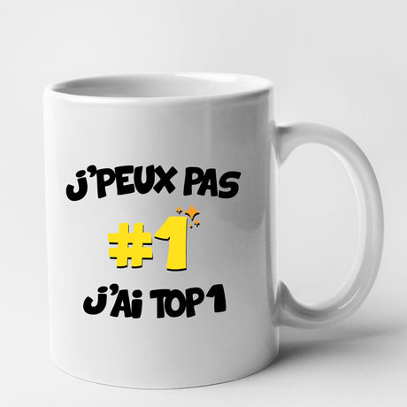 Mug J'peux pas j'ai TOP1 Blanc