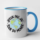 Mug J'peux pas j'ai tour du monde Bleu