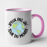 Mug J'peux pas j'ai tour du monde Rose