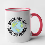 Mug J'peux pas j'ai tour du monde Rouge