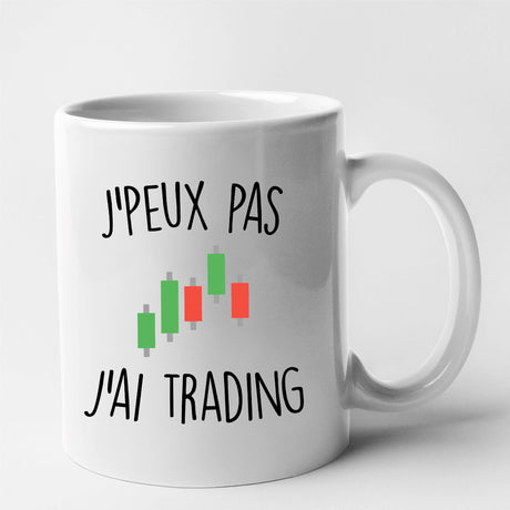 Mug J'peux pas j'ai trading Blanc