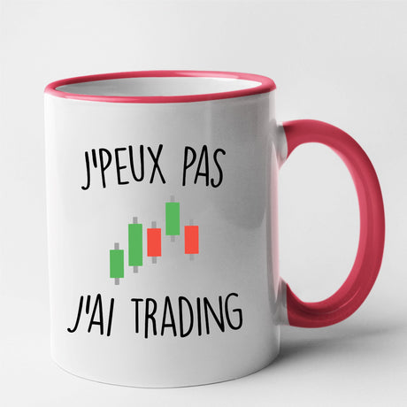 Mug J'peux pas j'ai trading Rouge