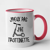 Mug J'peux pas j'ai trottinette Rouge