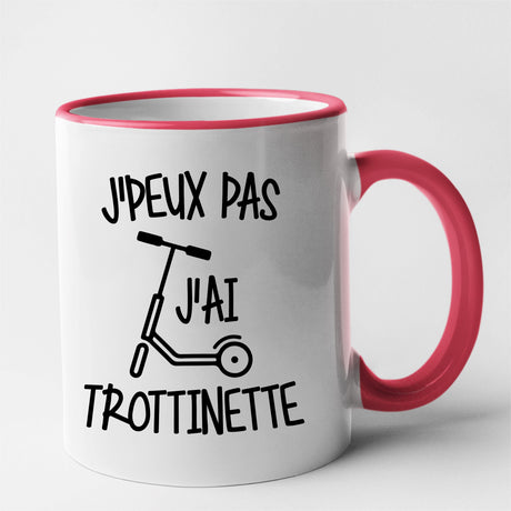 Mug J'peux pas j'ai trottinette Rouge