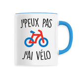 Mug J'peux pas j'ai vélo 