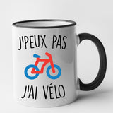 Mug J'peux pas j'ai vélo Noir