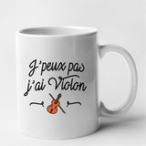 Mug J'peux pas j'ai violon Blanc