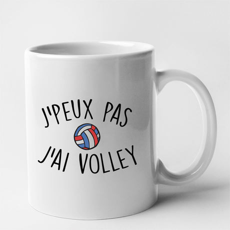 Mug J'peux pas j'ai volley Blanc