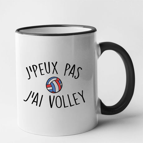 Mug J'peux pas j'ai volley Noir