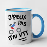 Mug J'peux pas j'ai VTT Bleu