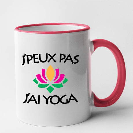 Mug J'peux pas j'ai yoga Rouge