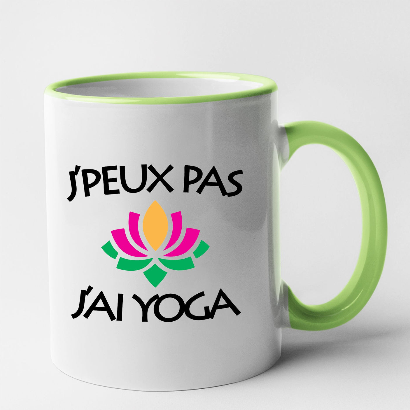 Mug J'peux pas j'ai yoga Vert