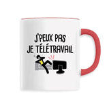 Mug J'peux pas je télétravail 