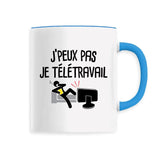 Mug J'peux pas je télétravail 