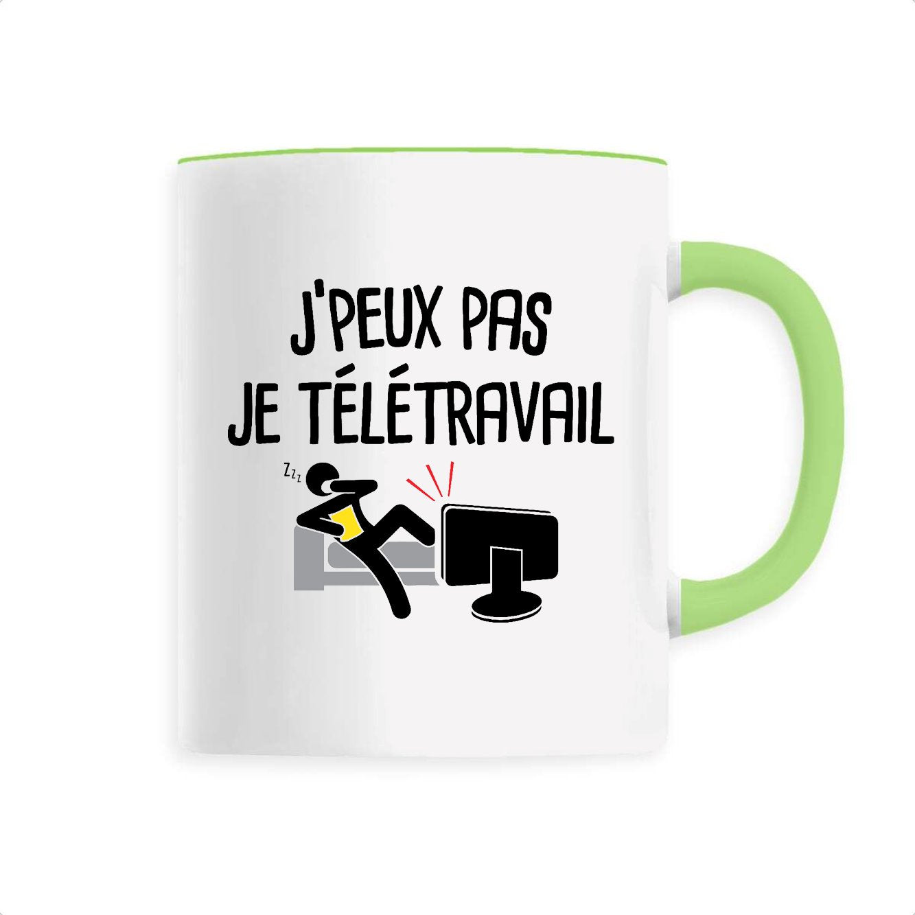 Mug J'peux pas je télétravail 