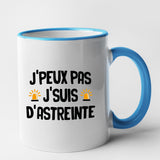 Mug J'peux pas j'suis d'astreinte Bleu