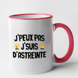 Mug J'peux pas j'suis d'astreinte Rouge