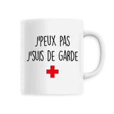 Mug J'peux pas j'suis de garde 