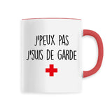 Mug J'peux pas j'suis de garde 