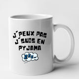 Mug J'peux pas j'suis en pyjama Blanc