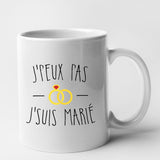 Mug J'peux pas j'suis marié Blanc