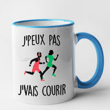 Mug J'peux pas j'vais courir Bleu