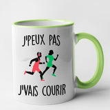 Mug J'peux pas j'vais courir Vert