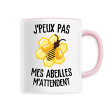 Mug J'peux pas mes abeilles m'attendent 