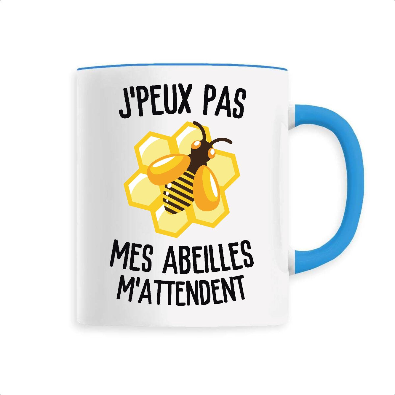 Mug J'peux pas mes abeilles m'attendent 