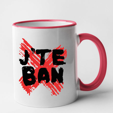 Mug J'te ban Rouge