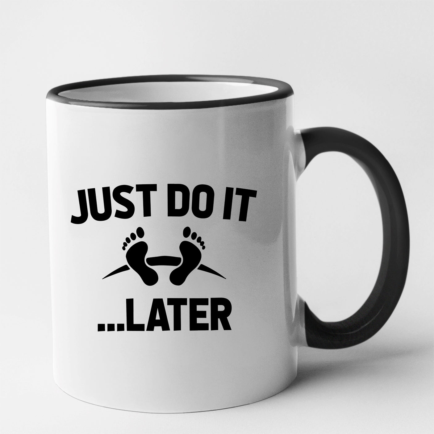 Mug Just do it later Noir