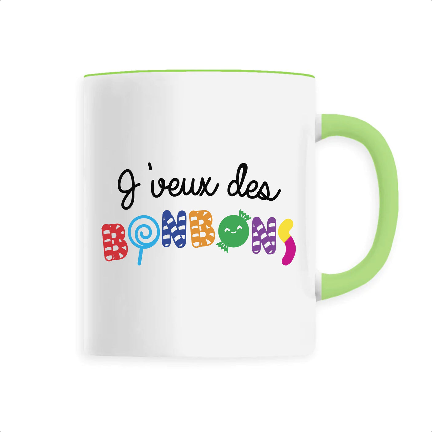 Mug J'veux des bonbons 