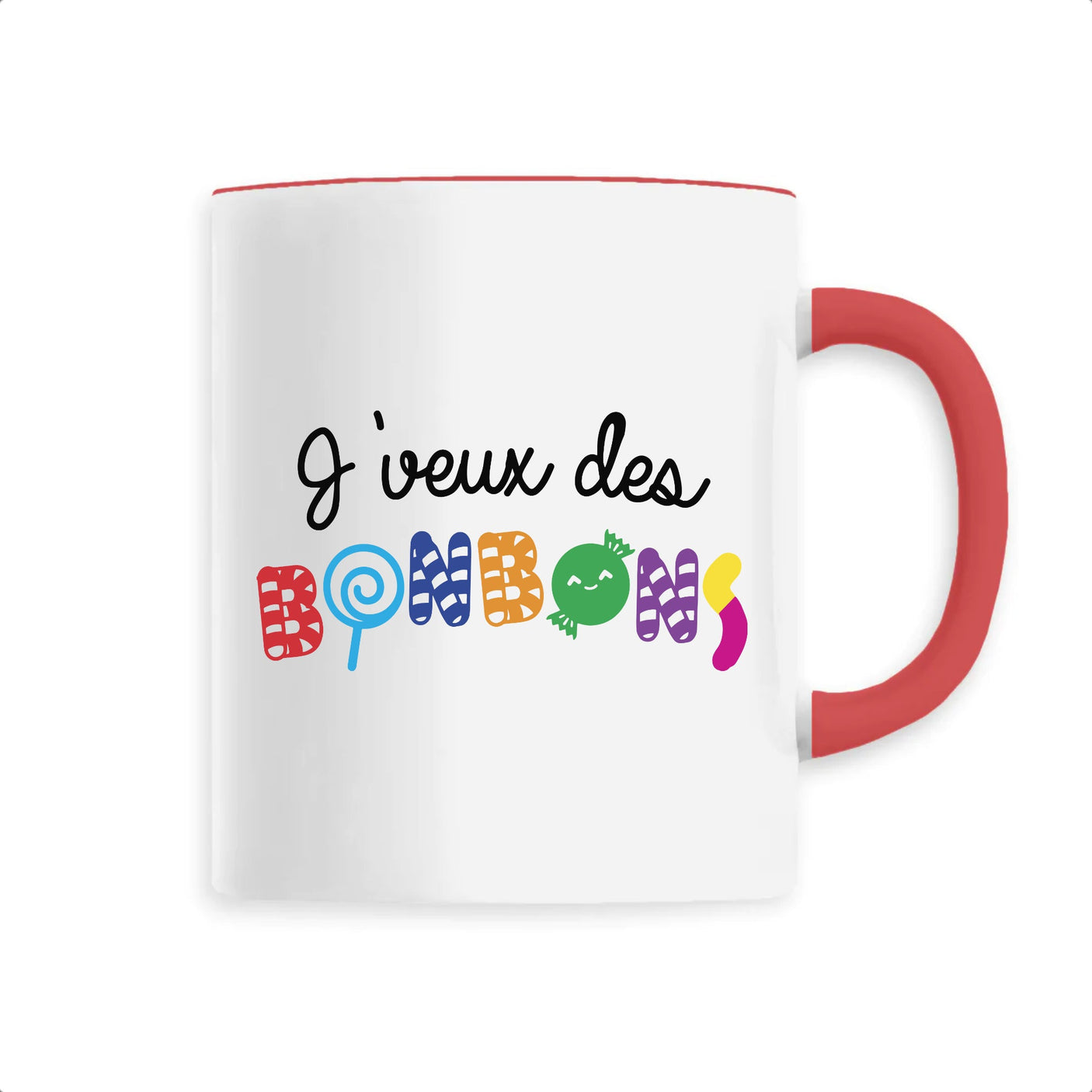 Mug J'veux des bonbons 