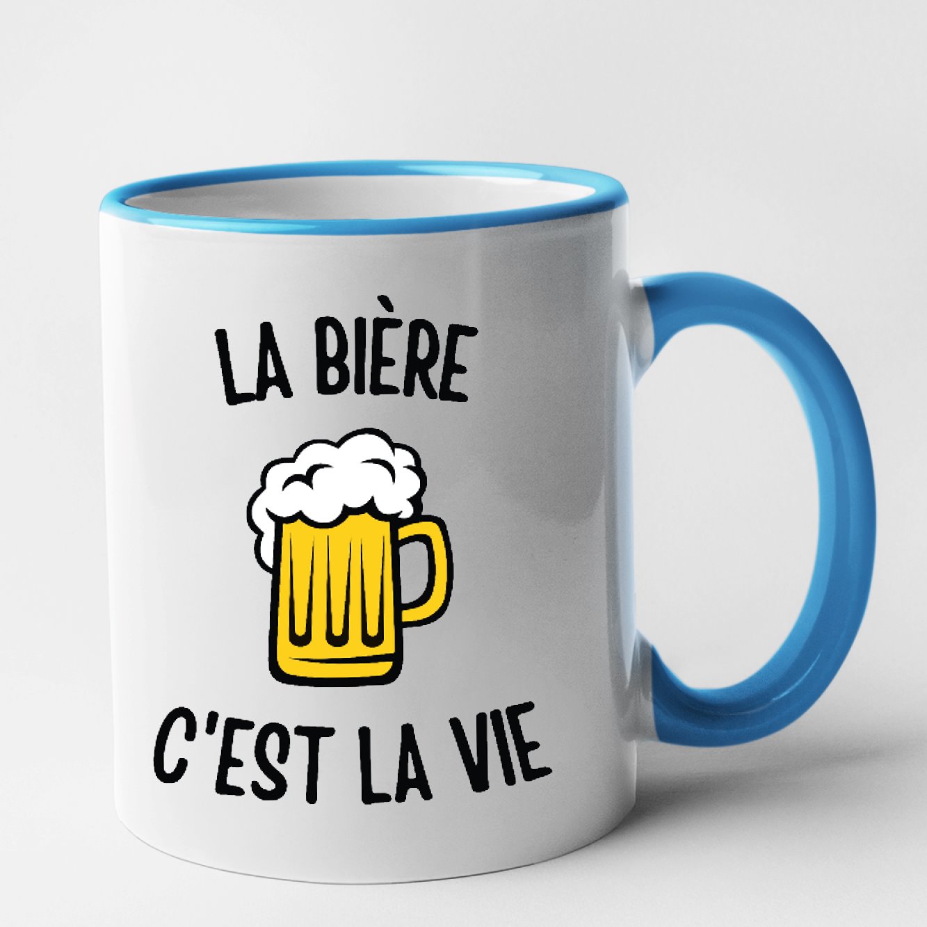 Mug La bière c'est la vie Bleu