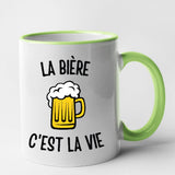 Mug La bière c'est la vie Vert