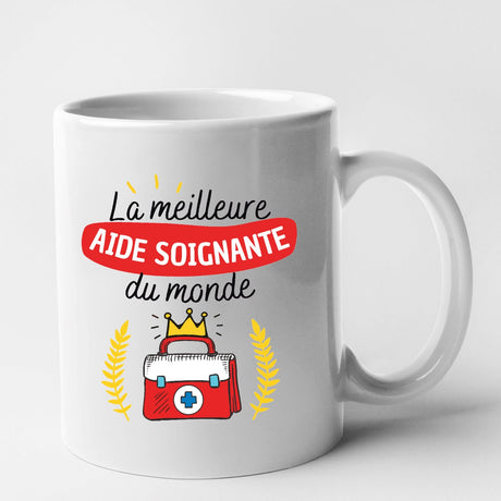 Mug La meilleure aide soignante du monde Blanc